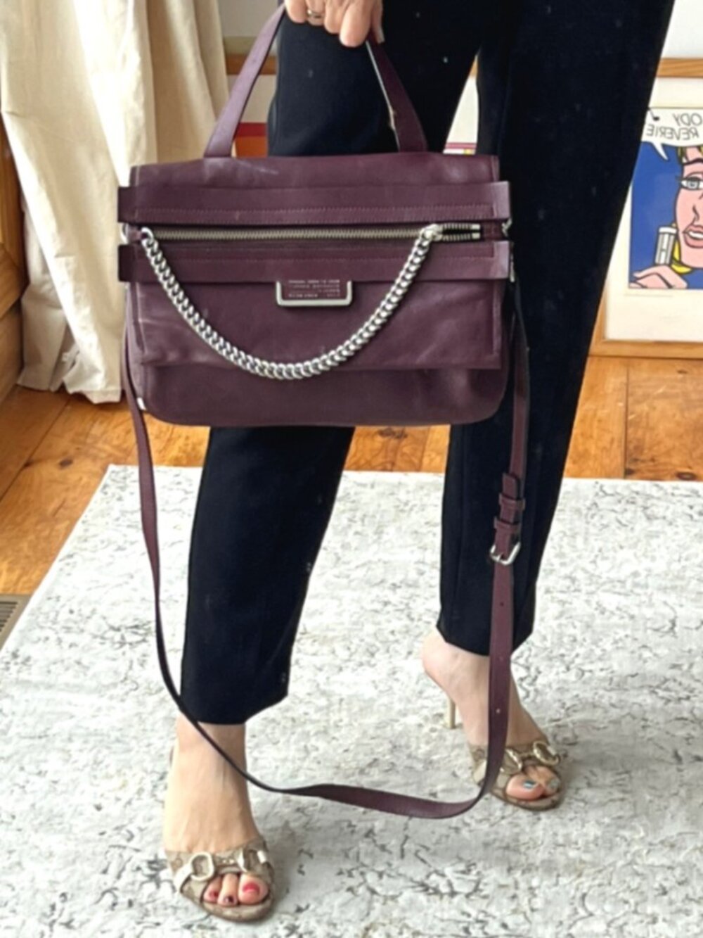 Marc Jacobs Leather Satchel Shoulder Bag